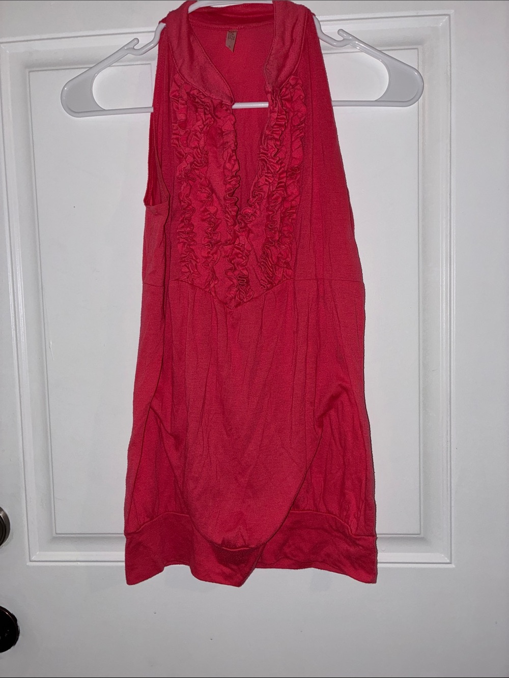 Rue21 Pink Ruffle Halter Camisole